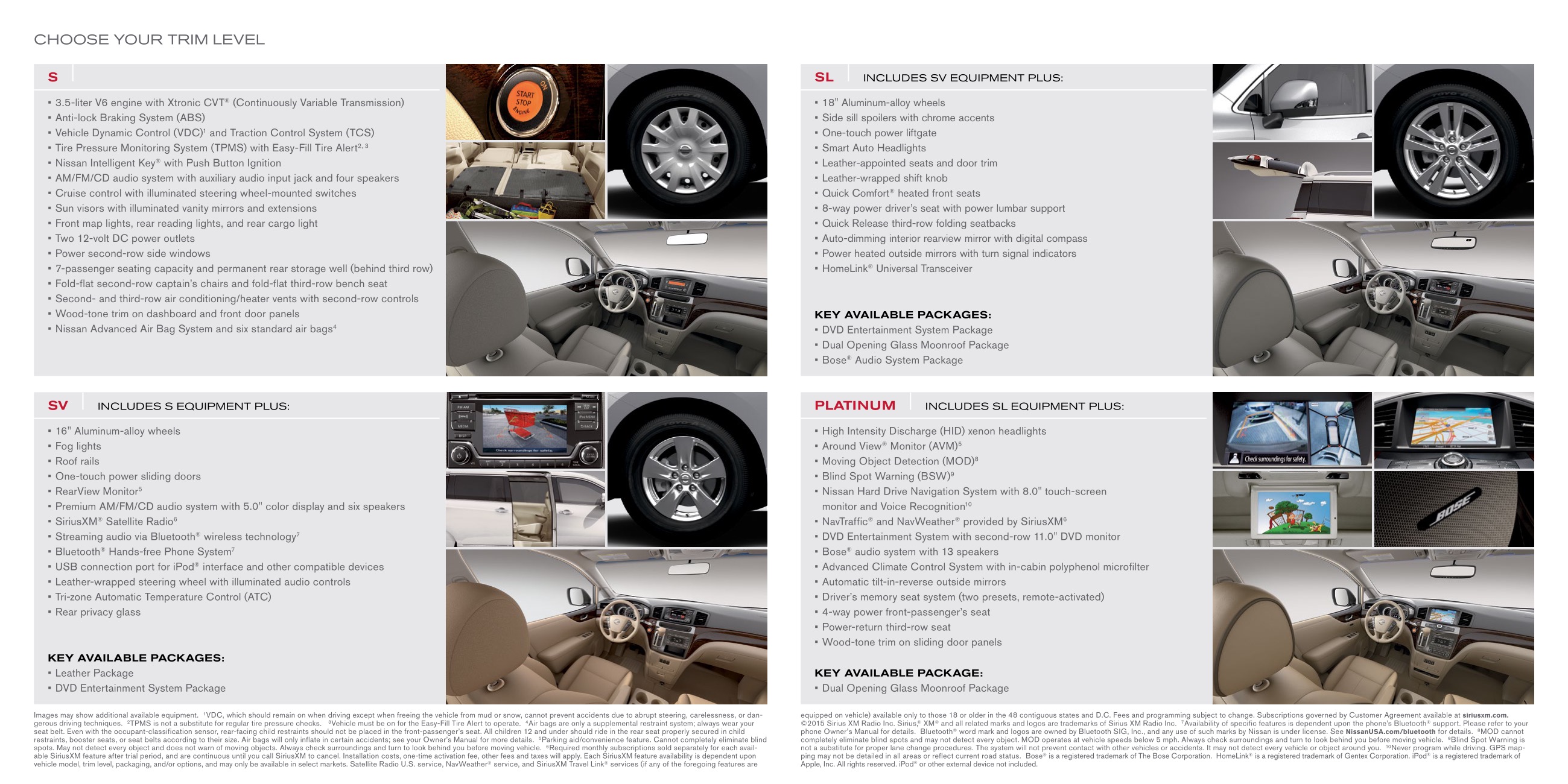 2016 Nissan Quest Brochure Page 6